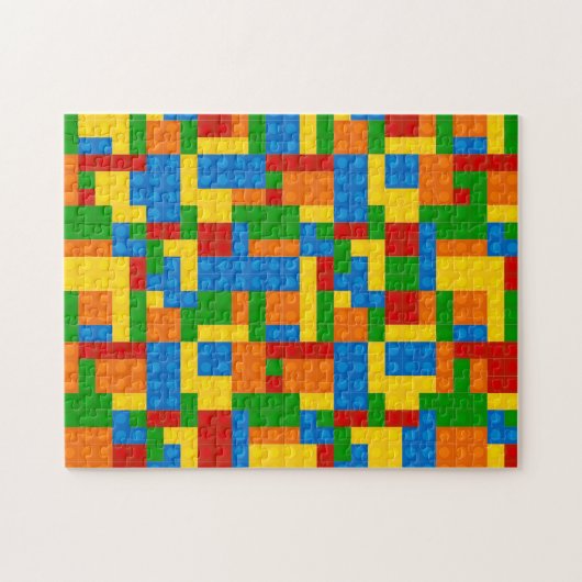 Puzzle Motif de blocs de construction en plastique (Horizontal)