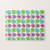 Puzzle Motif de boutons de hamster coloré (Horizontal)