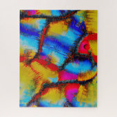 Puzzle Motif de broderie abstrait coloré (Vertical)