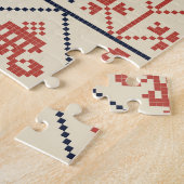 Puzzle Motif de broderie palestinienne, motif des (Côté)