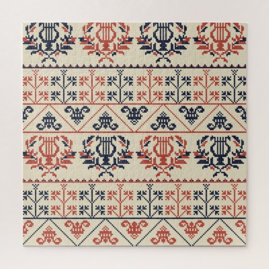 Puzzle Motif de broderie palestinienne, motif des (Vertical)