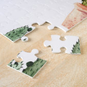 Puzzle Motif de cactus Brown vert à pointes (Côté)