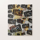 Puzzle Motif de caméra Vintage voyage (Vertical)
