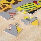 Puzzle Motif de camions de construction (Côté)