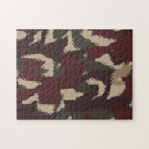 Puzzle Motif de camouflage militaire abstrait