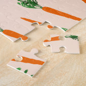 Puzzle Motif de carottes orange (Côté)