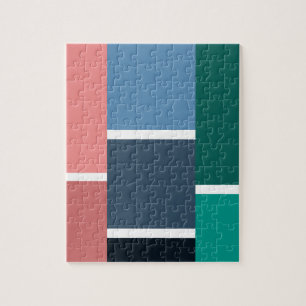 Puzzle Motif de carreaux de couleur moderne en bloc