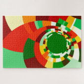 Puzzle Motif de cercles abstraits (Horizontal)