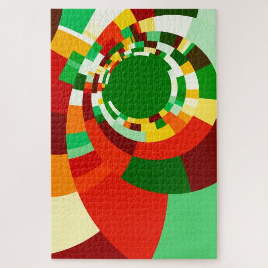 Puzzle Motif de cercles abstraits (Vertical)