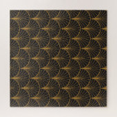 Puzzle Motif de cercles géométriques Art Déco (Horizontal)