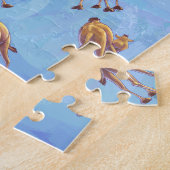 Puzzle Motif de chameau sur Blue Heads and Tails (Côté)