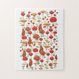 Puzzle Motif de champignons mignons