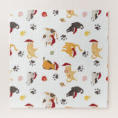 Puzzle Motif de chat de vacances mignon (Horizontal)