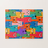 Puzzle Motif de chats colorés (Horizontal)