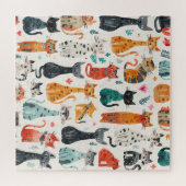 Puzzle Motif de chats mignons (Horizontal)