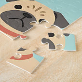 Puzzle Motif de chiots mignons (Côté)