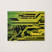 Puzzle motif de circuit électronique (Horizontal)