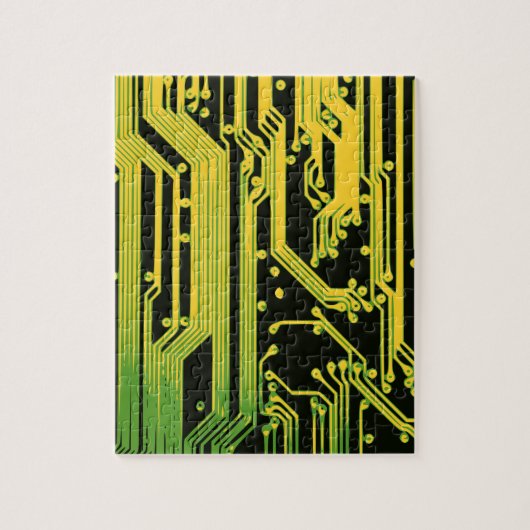 Puzzle motif de circuit électronique (Vertical)