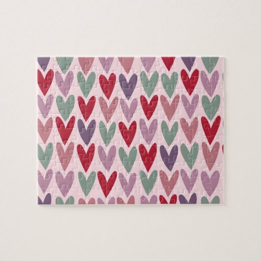 Puzzle Motif de coeur 1 (Horizontal)