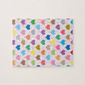 Puzzle Motif de coeurs colorés (Horizontal)