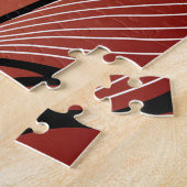 Puzzle Motif de congé de bronze de cuivre rustique (Côté)