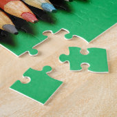 Puzzle Motif de crayons colorés (Côté)