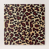 Puzzle Motif de crème Brown de peau de léopard - (Horizontal)