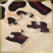 Puzzle Motif de crème Brown de peau de léopard -