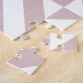 Puzzle Motif de cube géométrique Mauve (Côté)