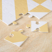 Puzzle Motif de cube géométrique Pale Melon (Côté)