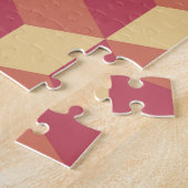 Puzzle Motif de Cube rouge orange Abstrait (Côté)