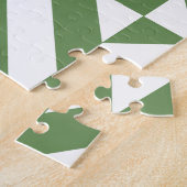 Puzzle Motif de cube vert laiton foncé (Côté)