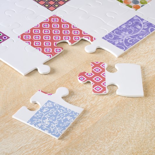 Puzzle Motif de damier d'arc-en-ciel (Côté)