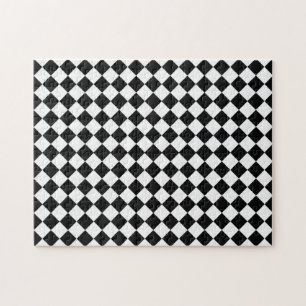 Puzzle Motif de diamants noir et blanc par Shirley Taylor