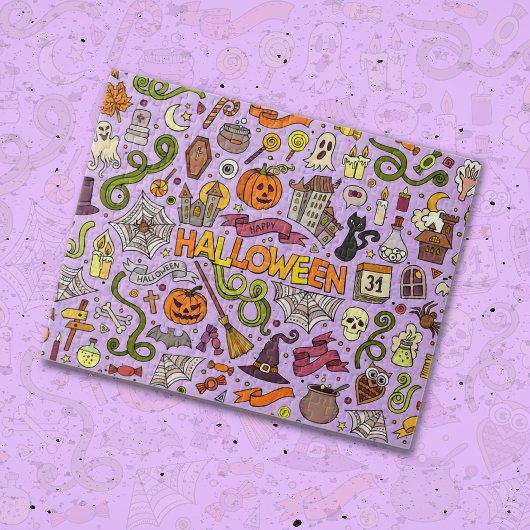 Puzzle Motif de doodle Halloween mignon