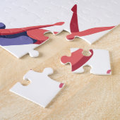 Puzzle Motif de femme de natation (Côté)