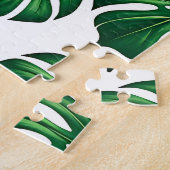 Puzzle Motif de feuille de Monstera tropicale (Côté)