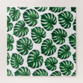 Puzzle Motif de feuille de Monstera tropicale (Horizontal)