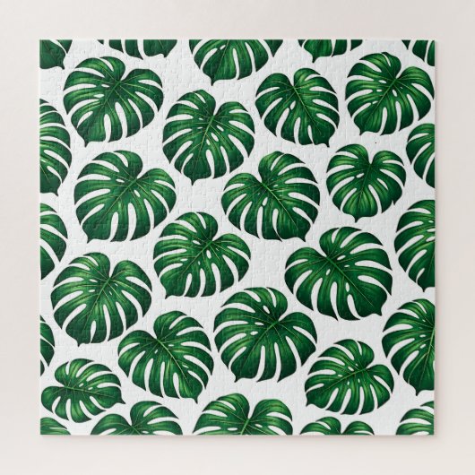 Puzzle Motif de feuille de Monstera tropicale (Vertical)