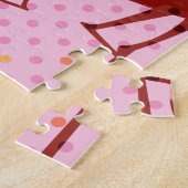 Puzzle Motif de flamant à l'aquarelle (Côté)