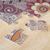 Puzzle Motif de fleur chic de Boho de hippie de Bohème de (Côté)