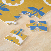 Puzzle Motif de fleurs stylisées scandinave (Côté)