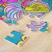Puzzle Motif de fleurs violettes (Côté)