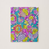 Puzzle Motif de fleurs violettes (Vertical)