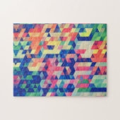 Puzzle Motif de formes d'aquarelle géométrique Abstraite (Horizontal)