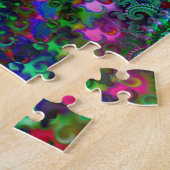 Puzzle Motif de fractale d'arc-en-ciel de hippie (Côté)