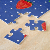 Puzzle motif de fraise avec points (Côté)