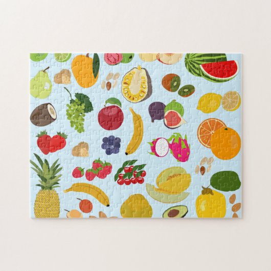 Puzzle Motif de fruits d'été coloré (Horizontal)