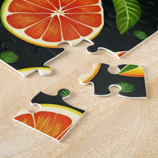 Puzzle Motif de fruits orange (Côté)