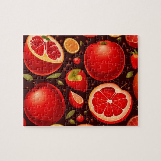 Puzzle Motif de fruits rouges (Horizontal)